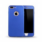 Wholesale iPhone 7 Plus TPU Full Cover Hybrid Case (Blue)